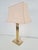 Hollywood Regency Brass Table Lamp from Deknudt, Belgium, 1978 For Sale - Image 3 of 9