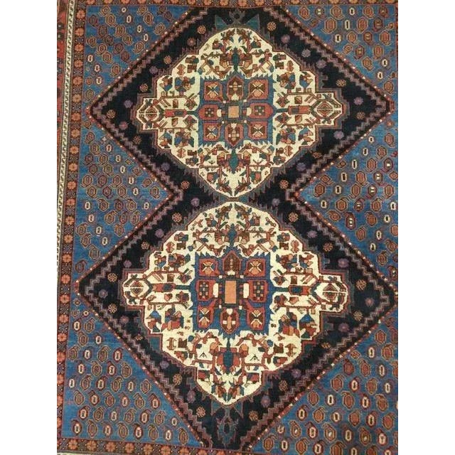 1920's Afshar Rug, 4'7" X 5'9" For Sale - Image 4 of 8