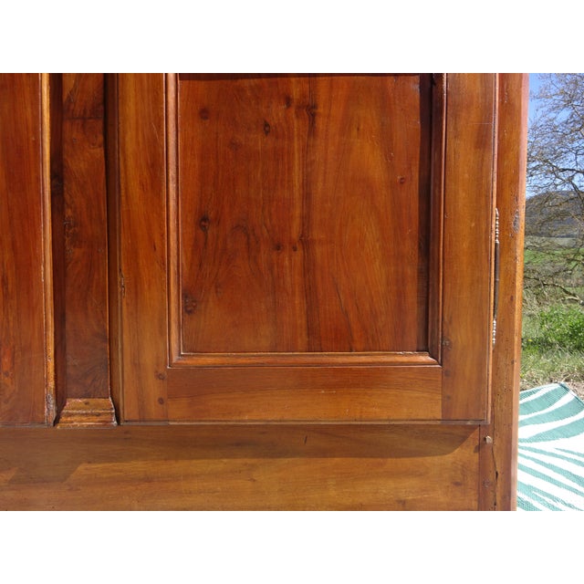 Louis Philippe Wardrobe in Light Walnut For Sale - Image 11 of 18