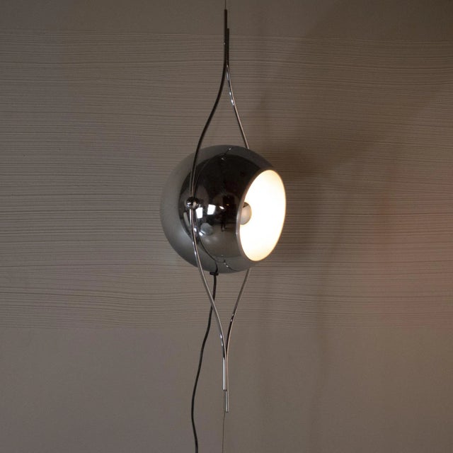 Steel Pendant Lamp by Goffredo Reggiani, 1960s For Sale - Image 6 of 8