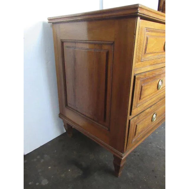 Brown Italian Three Drawer Commode c 1800 For Sale - Image 8 of 13