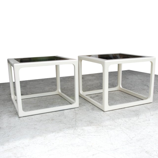 Modern Lacquered Side Tables - A Pair For Sale In Houston - Image 6 of 8