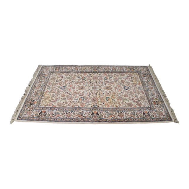 Karastan 100% Wool Oriental Palmette Animal 738 Area Rug Carpet Mat 6' X 9'' For Sale
