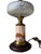 Victorian Antique Victorian Hand Painted Custard Glass Eapg Electrified Oil Lamp For Sale - Image 3 of 5