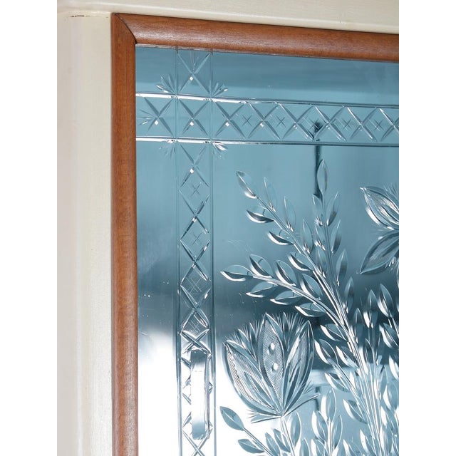 Mid-Century Formica Credenza with Crystal Cut Glass Doors, 1950s For Sale - Image 16 of 18