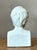 Vintage Boho Carved Marble Bust of a Lincoln For Sale - Image 4 of 7