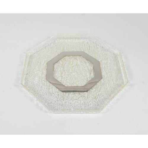 Mid-Century Serving Tray in Acrylic Glass & Steel, Italy, 1970s For Sale - Image 10 of 14