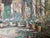 Vintage Italian Riviera Oil Painting, Mediterranean Seascape, Gold Frame, 36x48 For Sale - Image 9 of 11