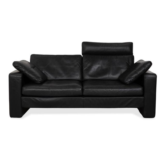 Two-Seater Sofa in Black Leather with Headrest from Cor For Sale - Image 17 of 17
