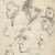 1930s A Striking, 1930s Composite Sketch, Figure Study (Faces and Profiles) by Noted Chicago Modern Artist, Harold Haydon For Sale - Image 5 of 6