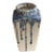 Violet Blue & White Decorative Drip Vase For Sale