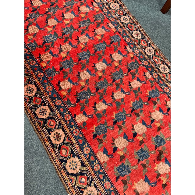 Persian 3ft 8in × 16ft Hand-Knotted Persian Runner, Vintage For Sale - Image 3 of 12