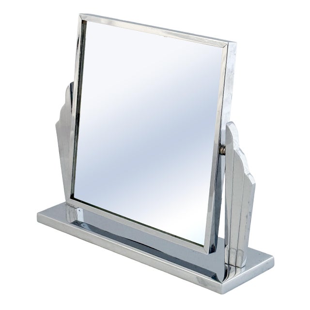 Early 20th Century Art Deco Dressing Table Mirror or Vanity Mirror From France For Sale - Image 5 of 9