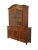 French Provincial Henredon Furniture Solid Walnut Country French Provincial 71" Buffet W. Lighted Display China Cabinet 6000-26 / 6003-21 For Sale - Image 3 of 11