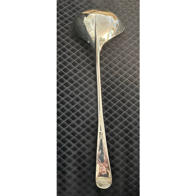Traditional Mid 20th Century Silver Plate Georgian Style Punch/Soup Ladle For Sale - Image 3 of 4