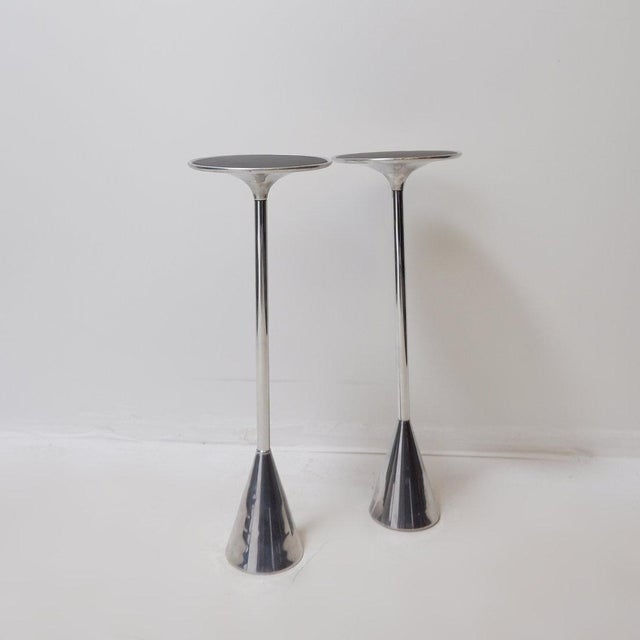 Metal Trix Side Tables from Nienkämper International, Set of 2 For Sale - Image 7 of 11