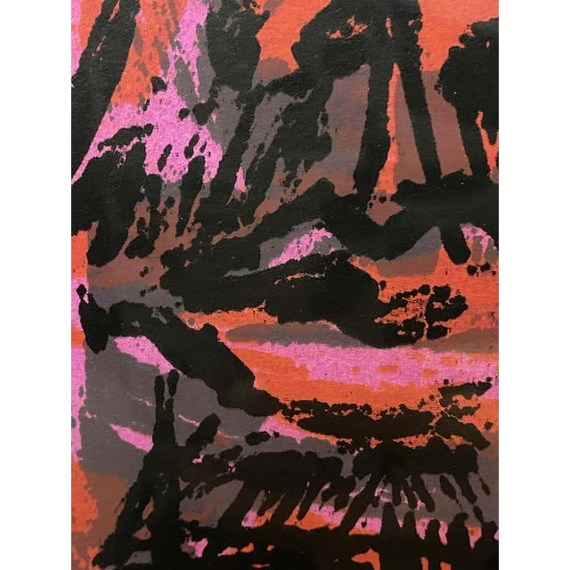 Magenta Modern Chromatic Magenta Lithograph by Richard Proctor For Sale - Image 8 of 8