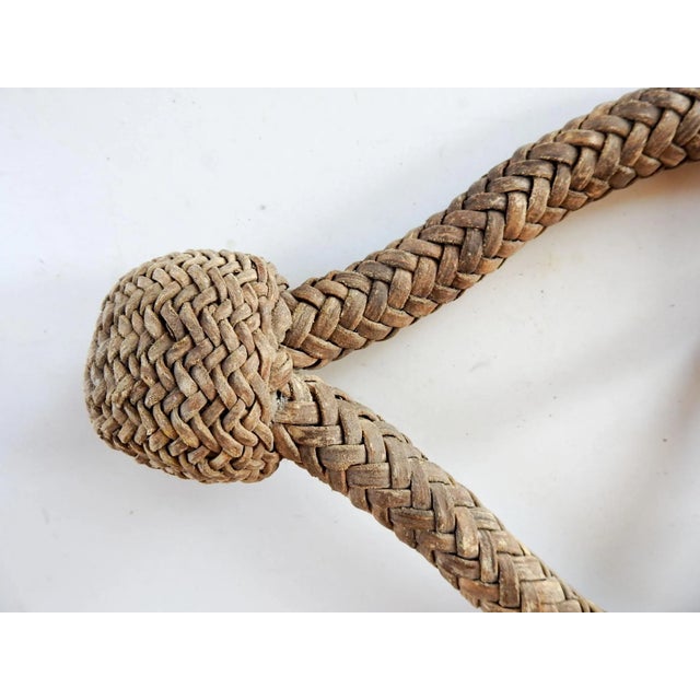 Vintage Handmade Rawhide Bosal & Headstall For Sale - Image 4 of 8