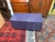 Postmodern Purple Peg Board Storage Table on Casters For Sale - Image 3 of 12