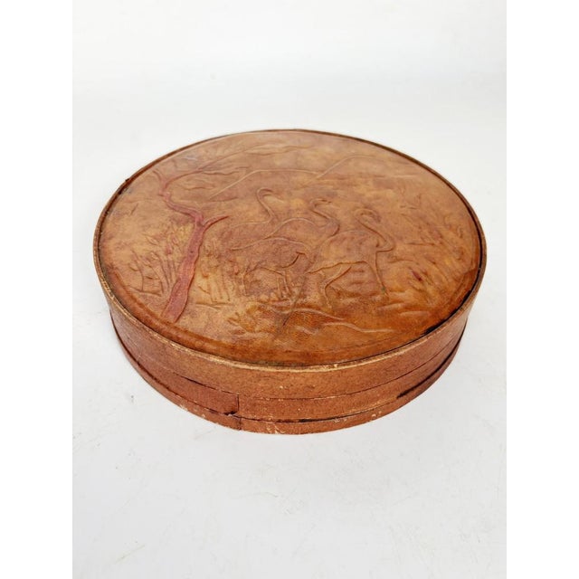 Animal Skin Decorative Leather Box, France, 1960 For Sale - Image 7 of 12