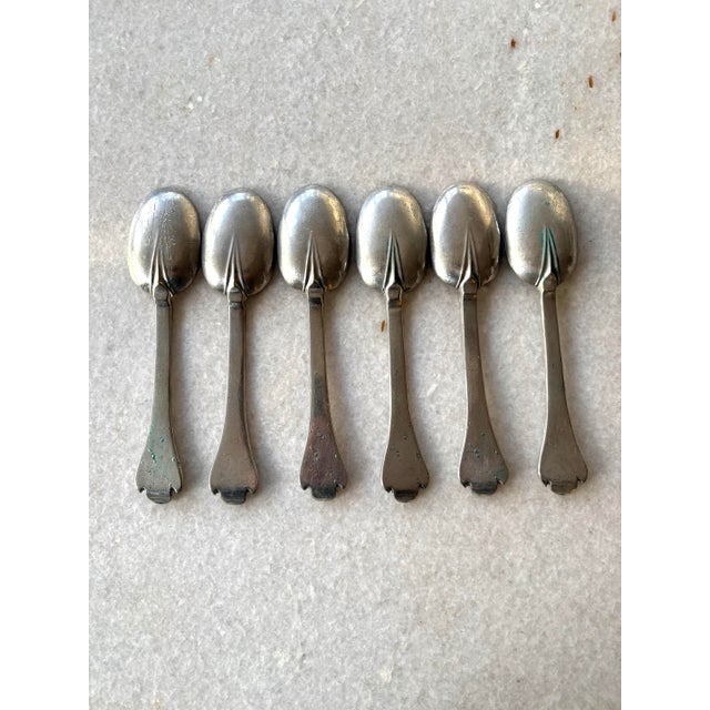 Very rare 17th century English provincial set of spoons in suede carrying protection case. An exceptional antique set of...