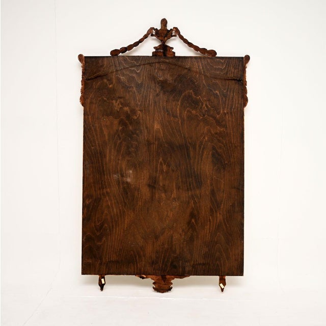 Glass Antique Adam Giltwood Mirror, 1950 For Sale - Image 7 of 9