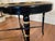 Black Antique Tole Tray Coffee Table on Custom Regency Style Faux Bamboo Wood Stand For Sale - Image 8 of 12