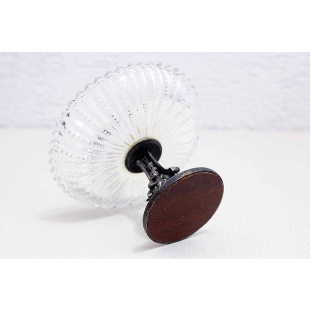 Crystal and Silver-Plated Metal Cup, 1930s For Sale - Image 3 of 9