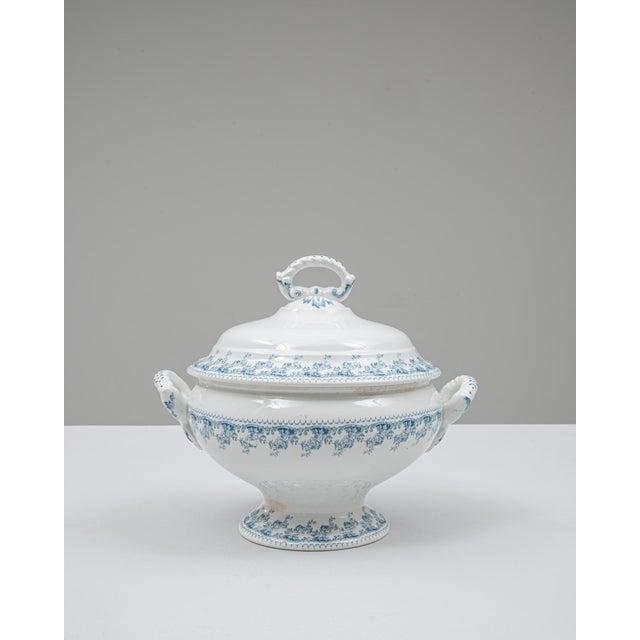 20th Century Belgian Special Edition Porcelain Tureen With Lid For Sale - Image 16 of 18