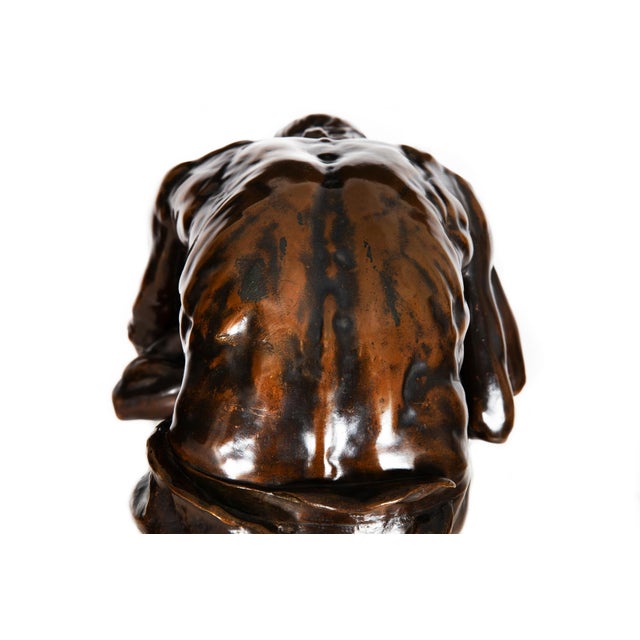 Rare French Bronze Sculpture “Return of Prodigal Son” by Ernest Dubois For Sale - Image 12 of 18