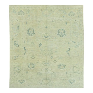 Turkish Oushak Rug 9' x 10' #19082 For Sale