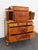 Early 1900s Depression Era Carved Inlay Tall Chest of Drawers 6639 For Sale - Image 10 of 18