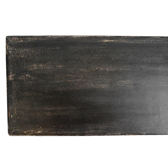 Black Mod Rustic Simple Media Cabinet For Sale - Image 8 of 10