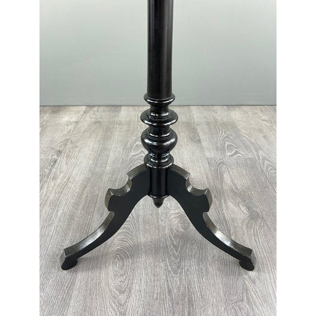 Wood 19th Century Victorian Style Tilting Top Pedestal Table For Sale - Image 7 of 11