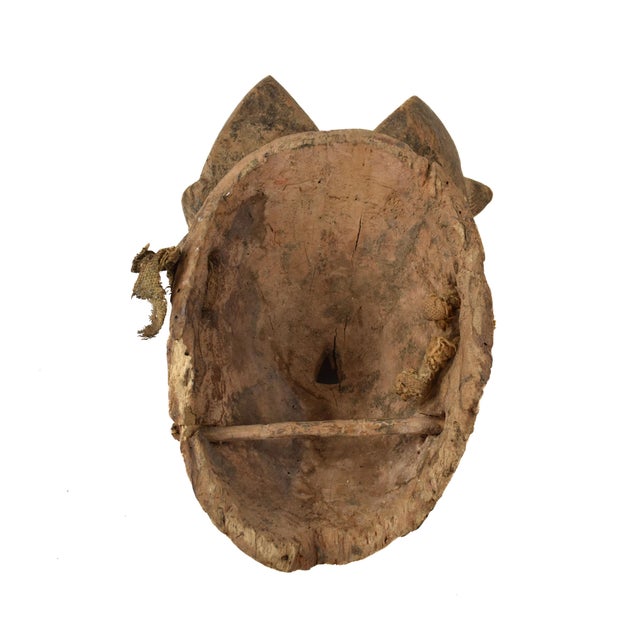 Wood Early 20th Century Baule Mask Two Faces Côte d'Ivoire For Sale - Image 7 of 9