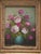 Gold Pair of Floral Still Life Oil on Board Paintings For Sale - Image 8 of 11