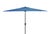 Traditional Athens 6.5X10Ft Rectangle Crank Umbrella, Baby Blue With White Understripe For Sale - Image 3 of 6