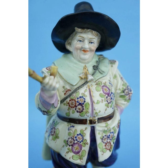 19th Century Porcelain Jester in the Pillory and King from Imperial Manufactory Vienna, Austria For Sale - Image 14 of 18