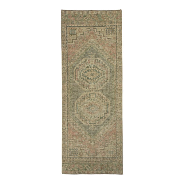 Turkish Oushak Rug 2'10" x 7'6" #20263 For Sale