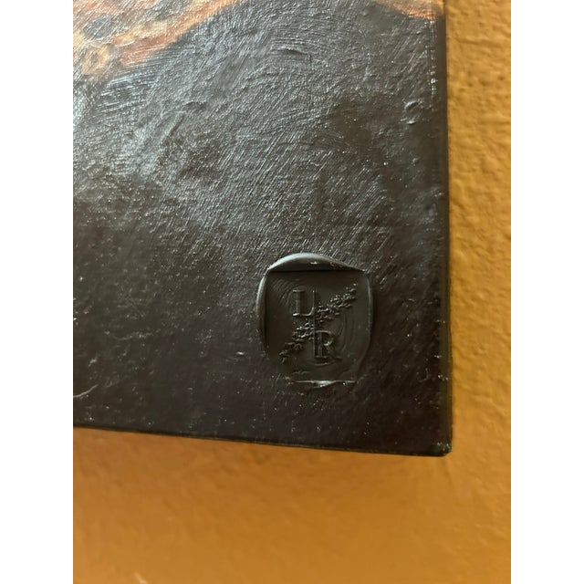 Black Cavalier King Charles Spaniel Original Oil Painting For Sale - Image 8 of 8