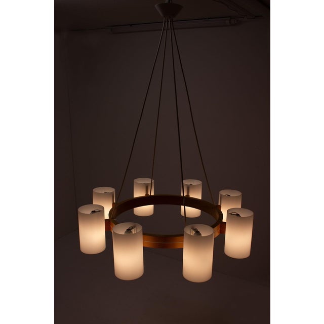 Large Chandelier by Uno and Östen Kristiansson for Luxus, 1960s For Sale - Image 6 of 9