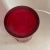2000 - 2009 Ruby Red Art Glass Vase or Candle Holder - Hand Blown Asymmetrical With Pinch Dimple For Sale - Image 5 of 8