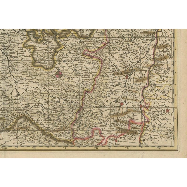 Title: Rare Hand-Colored Map of Lorraine and Barrois by Frederik De Wit c. 1688 : This remarkable 17th-century map, titled...