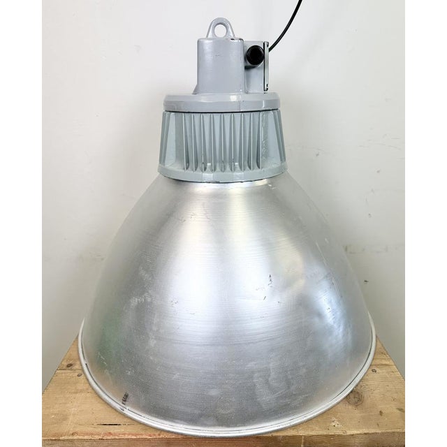 Large Industrial Aluminum Pendant Light from Elektrosvit, 1960s For Sale - Image 18 of 18