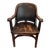 Early 20th Century Marble and Shattuck Bankers Chair For Sale