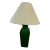 Kelly Green Vintage Lamp With Shade For Sale