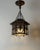 Early 20th Century German Biedermeier Revival Chinoiserie Glass Lantern An exceptionally decorative German lantern pendant...