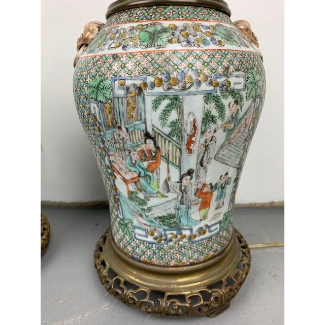 Antique Chinese Table Lamps, Set of 2 For Sale - Image 13 of 13