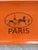 Ready to Ship! Beautiful little Hermès inspired orange and espresso brown equestrian change tray in various smallish...