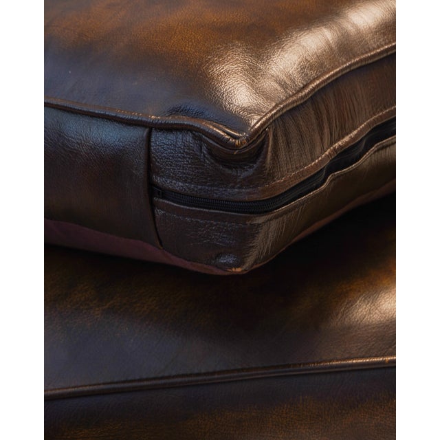 Brown Vintage Two-Seater Sofa by Fleming Howland, 2015 For Sale - Image 8 of 10